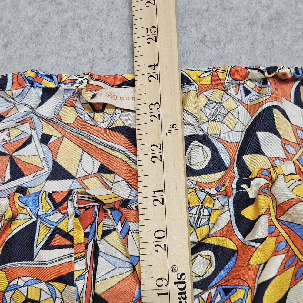 TORY BURCH 100% SILK Blouse TOP sz 4